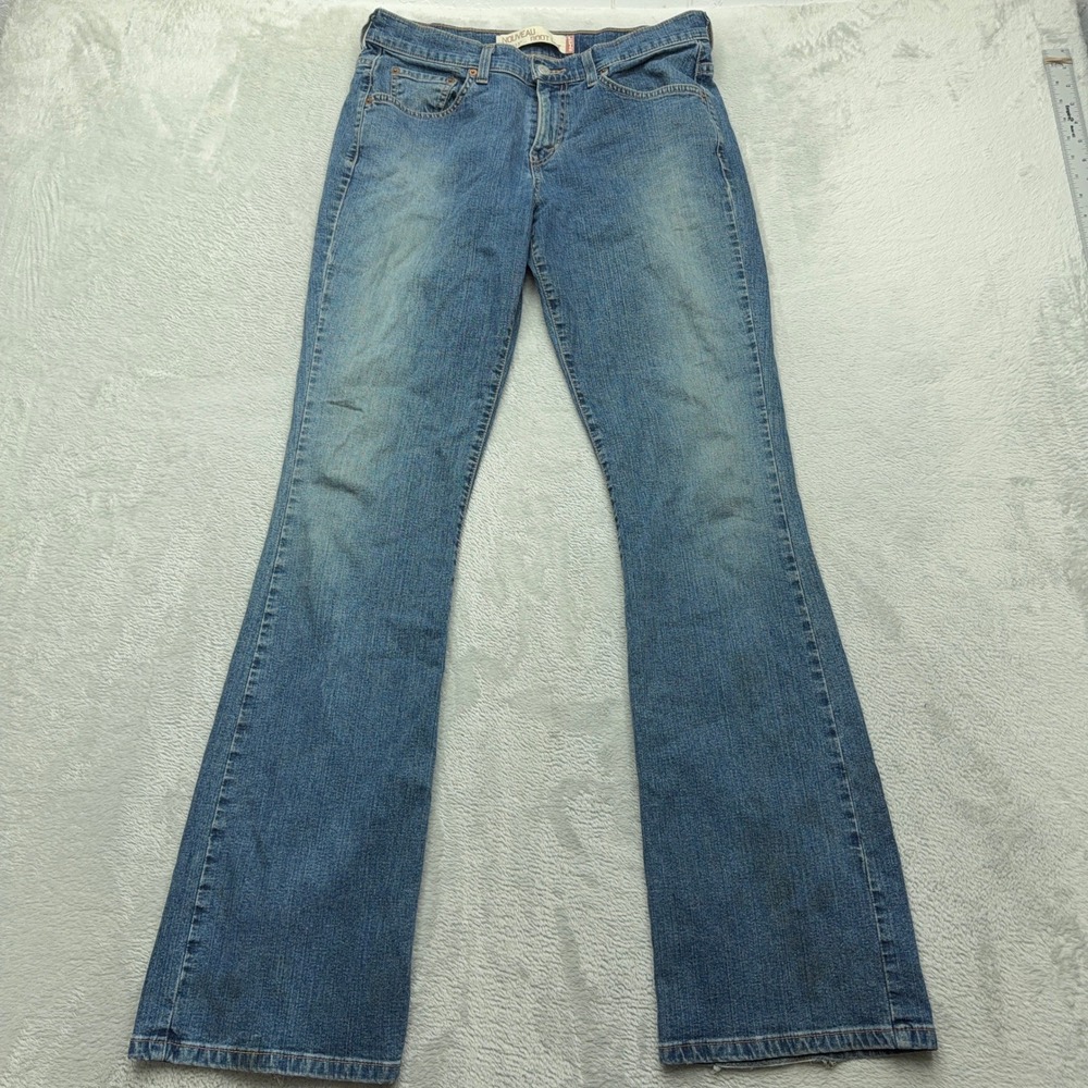 Levis Y2K Jeans Womens 8L Blue Nouveau 515 Bootcut Stretch Denim Medium Wash Mid